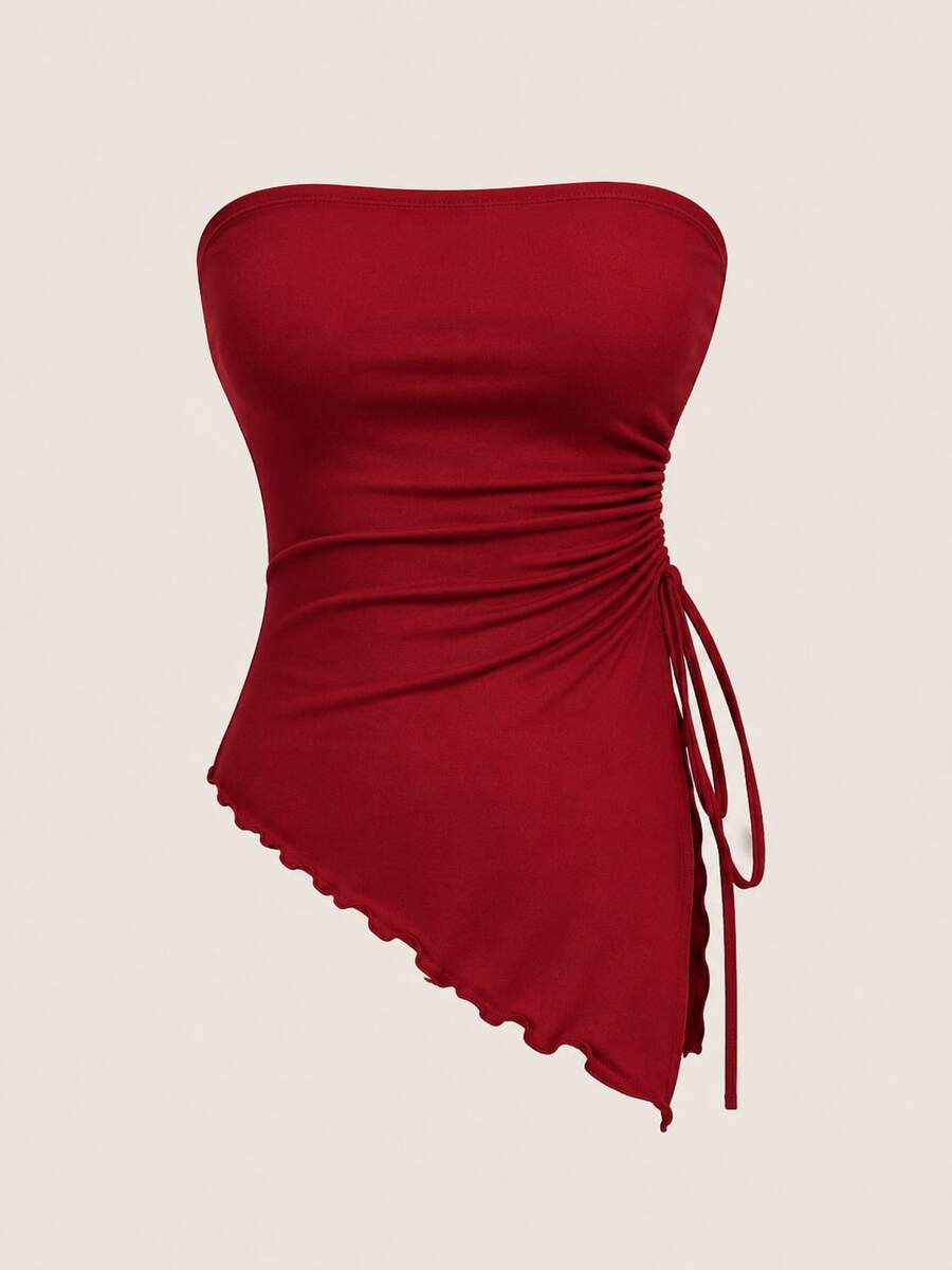 Women Tops - Red - View 1