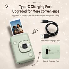 FujiFilm Mini LiPlay Digital Instant Camera, Phone Bluetooth Direct Connection Printing + Voice Recording QR Code Postcard, Anti-Waste Selfie Gadget - View 4