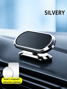 Strong Magnetic Adsorption 360° Rotating Car Phone Holder, Metal Magnetic Phone Navigation Mount, Suitable For All Smartphones And Tablets - A - View 12