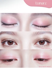 Palet Eyeshadow Eunarz 15 Warna, Palet Makeup All-In-One Matte Shimmer Metallic Berpigmen Tinggi, Cocok untuk Siang dan Malam, Tahan Lama dan Tidak Mudah Luntur - #PA131 PALET ALMOND MERAH MUDA - View 6