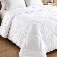 Ultra Soft Quilted Duvet – Lightweight All-Season Comforter With Diamond Stitching, Cozy Machine Washable Bedding For Bedroom, Home, Hotel & Dorm - White - View 3