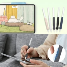 1/6 buah Sarung Pena Silikon, Kompatibel dengan Apple Pencil Generasi ke-2, USB-C dan Pro, Pegangan Ergonomis yang Presisi - MultiWarna - View 2