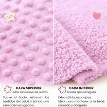 DuVlo Baby Blanket Soft Crib Throw - Lilac Purple - View 4