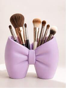 Bow-Shaped Storage Rack - Makeup Brush & Toothbrush Holder, Bathroom Accessory, Bedroom Pen & Toothbrush Display Decor. Perfect Gift For Women On Halloween And Christmas - Multicolor - View 15