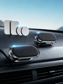 Strong Magnetic Adsorption 360° Rotating Car Phone Holder, Metal Magnetic Phone Navigation Mount, Suitable For All Smartphones And Tablets - A - View 7