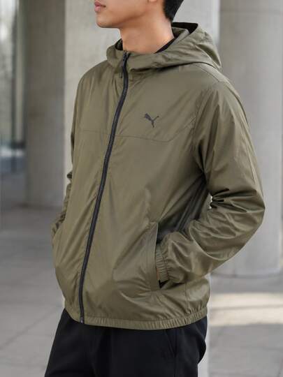 Puma Men's Ess-Regular-Windbreaker Hooded Casual Sports Windbreaker Jacket 687540-81