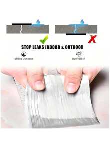 Waterproof Butyl Rubber Tape For Roof Leak Repair, High Temperature Resistance Pipe Wall Leakproof Sticker, Strong Adhesive Duct Tape For Plumbing And Shop Maintenance - Multicolor - View 8