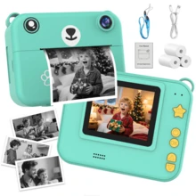 Instant Camera For Kids,Includes Three Rolls Of Printing Paper, USB Charger, And Features For Digital Photography, Video Recording, And Delayed Printing, Perfect For Thanksgiving, Christmas, And New Year Gifts. - Multicolor - View 15