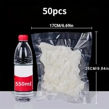 Transparent Embossed Vacuum Sealer Food Storage Bags, Space-Saving Plastic Material, No Electricity Required, Suitable For Vacuum Sealer Machines, Food Packaging - Transparent - View 2