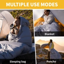 Naturehike Kantong Tidur Bulu Angsa 5-8°C, Cocok untuk Musim Gugur/Musim Dingin, Kantong Tidur Tahan Air Ultra Ringan Nilon 20D, 400g Bulu Angsa 650FP - A - View 4