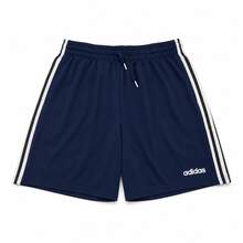 Adidas 3-Stripes Drawstring Elastic Waist Sports Shorts Navy Basic Men's - Navy - View 1