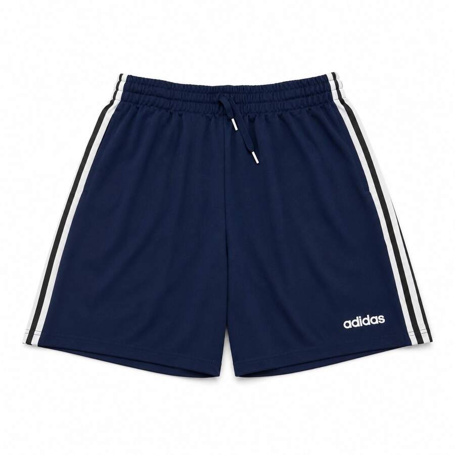 Adidas 3-Stripes Drawstring Elastic Waist Sports Shorts Navy Basic Men's - Navy - View 1