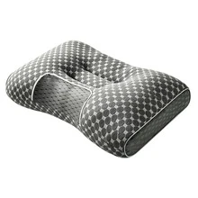 Contour Pillow,Bed Pillow,Neck Support Pillow,Ergonomic Contour Design For Side, Back & Stomach Sleepers – Breathable, Washable Covers, Ergonomic Cervical Pillow For Neck Support, Ultra Comfort Neck Support Pillow For Cozy Sleeping - Grey - View 9
