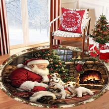 1 buah Karpet Santa Claus Perapian Anjing Lucu untuk Liburan, Karpet Ruang Tamu, Karpet, Karpet Area, Karpet Area Kecil, Alas, Dekorasi Rumah, Karpet Ruang Tamu Besar, Dekorasi Rumah Ruang Tamu, Dekorasi Ruangan, Karpet yang Dapat Dicuci, Karpet Berbulu, Karpet Berbulu, Karpet Musim Gugur/Musim Dingin, Tebal/Mewah - MultiWarna - View 8