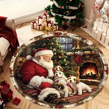 1 buah Karpet Santa Claus Perapian Anjing Lucu untuk Liburan, Karpet Ruang Tamu, Karpet, Karpet Area, Karpet Area Kecil, Alas, Dekorasi Rumah, Karpet Ruang Tamu Besar, Dekorasi Rumah Ruang Tamu, Dekorasi Ruangan, Karpet yang Dapat Dicuci, Karpet Berbulu, Karpet Berbulu, Karpet Musim Gugur/Musim Dingin, Tebal/Mewah - MultiWarna - View 6