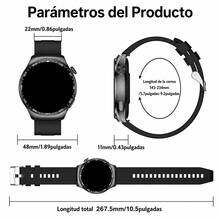 JIDITECH Reloj inteligente con llamadas inalámbricas, pantalla TFT HD 360*360, función de llamada inalámbrica 5.3, responde y haz llamadas directamente, recordatorio de notificaciones de mensajes, más de 100 modos deportivos, graba con precisión la carrera, el ciclismo, el fitness y otros datos deportivos - Plata - 2 correas - Ver 6