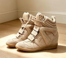 Zapatillas de cuña para mujer - Marrón - Ver 1