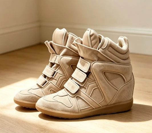 Zapatillas de cuña para mujer - Marrón - Ver 1
