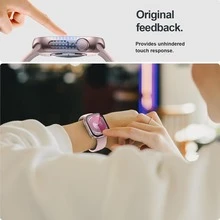 2 Rose Gold + 1 Transparent Watch Case Film, Compatible With Apple Watch 4/5/6/7/8/9/10/11, Full Coverage, Anti-Scratch, Built-In Tempered Glass - 2 Rose Gold + 1 Clear Watch Case Film - View 4