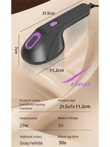 OBOVAY 便攜式手持熨斗 USB供電迷你熨燙機，具備3D感測與自動溫度控制，適合商務出差與快速除皺，便攜設計，2色可選，附噴霧瓶 - 顏色隨機 - 查看 12