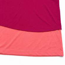 Nike Dri-FIT Large Swoosh Two-Piece Look Short-Sleeve T-Shirt, Magenta And Light Red, Unisex - Hot Pink - View 4
