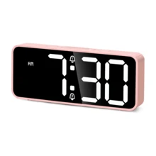 USB/Battery Dual Power Alarm Clock, 15 Adjustable Light Options, Loud Volume, Dimmable Brightness, Suitable For Student Dorms, Essential Wake-Up Tool (Batteries Not Included) - View 2