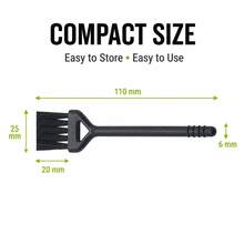 10PCS Multipurpose Mini Cleaning Brushes, Black Detail Brushes For Car Vents, Keyboard, Coffee Machine, Electric Shaver, Mortar And Tight Gaps, Home Office Bulk Cleaning Set - 10 Pieces Black - View 3