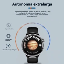 JIDITECH Smartwatch de moda - Relojes para hombre de alta gama Pantalla AMOLED 3D curva, correa de titanio (incluye 2 correas), armazón de acero de grado aeronáutico. Decenas de esferas intercambiables, más de 100 modos deportivos, monitoreo de salud, llamadas Bluetooth, carga inalámbrica. - RELOJ DORADO 5 - Ver 4
