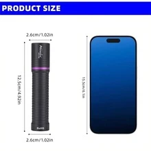 2合1雙光閃光手電筒,UV黑光與白光LED手電筒,USB充電式手持便攜燈,Alonefire適用於戶外露營緊急情況、蠍子狩獵、寵物尿液與癬菌檢測、鈔票驗真 - 彩色 - 查看 11