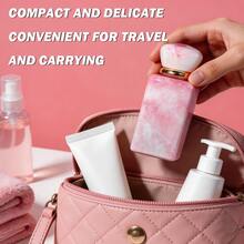 1 Botol Semprot Parfum Isi Ulang Mewah 50ML | Botol Parfum Kosong Anti Bocor Ukuran Perjalanan Ukuran Persegi Kaca Motif Marmer Premium Warna Pink, Cocok untuk Minyak Esensial, Isi Ulang Parfum, Olahraga, Hadiah Pesta Ulang Tahun, Dekorasi Meja Rias - MultiWarna - View 5