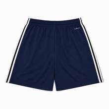 Adidas 3-Stripes Drawstring Elastic Waist Sports Shorts Navy Basic Men's - Navy - View 2