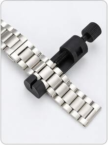 5Pcs Watch Repair Tool Set, Watch Band Adjuster, Steel Band Link Remover, Watch Chain Shortening Tool, Watch Band Size Adjustment Tool, Watch Repair Tool Kit, Spring Bar Remover, Watch Repair DIY Tool, Suitable For Stainless Steel Watch Bands - Black - View 7