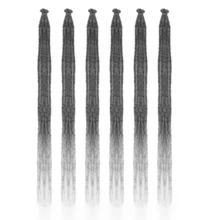 24-Inch Thin 0.6cm Synthetic Dreadlock Extensions - 1/6/8 Packs Crochet Hair Extensions For Reggae, Hip-Hop, Halloween, And Christmas - Soft, Handmade, 5 Strands Locs Dreads For Hair Styling - Multicolor - View 34