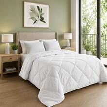 Ultra Soft Quilted Duvet – Lightweight All-Season Comforter With Diamond Stitching, Cozy Machine Washable Bedding For Bedroom, Home, Hotel & Dorm - White - View 4