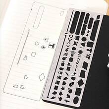[Popular Choice]1pc Metal Journal Template - Reusable Stainless Steel Template For Planning, Scrapbooking, Habit Tracking, - A - View 6