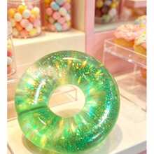 Brinquedo de Alívio de Estresse Squishy de Rosquinha com Glitter, Brinquedo de Rosquinha Transparente e Brilhante para Apertar, Brinquedo Squishy, Brinquedo para Apertar, Brinquedo, Squishy Crocante, Squishy, Brinquedo para Crianças Pequenas, Decoração de Halloween, Halloween, Brinquedo Squishy - Multicolorido - Visão 9