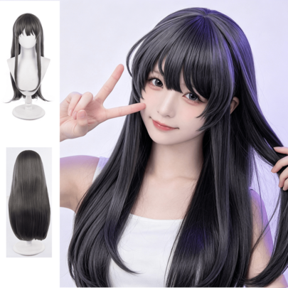Bunny Girl Cosplay Wig - Light Gray Long Anime Character Roleplay Hairstyle, Suitable For Women, Heat-Resistant And Easy To Style, Comes With Wig Cap, Suitable For Daily Wear And Conventions