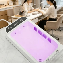 UV Nail Tool Cleaner, Portable USB Cleaning Box, Nail Tool Cleaning Box Beauty Tool Cleaner. Suitable For Cleaning Nail Salons, Tweezers, Jewelry, Mobile Phones, And Manicure Tools. Multi-Functional Cleaning Box - Multicolor - View 5