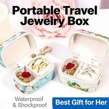 1pc Portable Velvet Mini Jewelry Box, Zippered Small Jewelry Storage Case For Travel, Rings, Earrings, Necklaces, Multi-Color Options, Say Goodbye To Jewelry Clutter And Loss, Give Delicate Jewelry Thoughtful Care; Compact Luxury Appearance Enhances Life Ritual, Home Storage Neat And Comfortable, Travel With Peace Of Mind - Multicolor - View 3