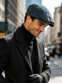 1pc Men's Beret Hat, Windproof, Sun Protection, UV Protection, 3D Design, Foldable, Fashionable & Versatile, Elegant Style, Soft & Comfortable, Breathable, Multi-Functional, Flattering, Slimming Face, Suitable For Beach, Outing, Hiking, Cycling, Travel, Commuting, Outdoor, Street, Dating, Trekking And Various Occasions - Multicolor - View 1