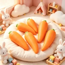 Tachimi 1pc Carrot Mainstream Play Goods, Crispy Squishy Pocket Squeeze Toy, High‑Demand Fidgettoys For Toy Collection Projects, Nice Pick To Expand The Scale Of Personal Toy Stock Reserves Shipped Randomly - Multicolor - View 8