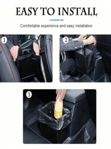 Foldable Hanging Car Trash Can & Storage Organizer, Car Trash Can, Picnic Trash Can, Leak-Proof, Large Capacity, Multi-Functional Car Storage Device, Suitable For Travel And Snack Storage, Applicable For Home, Office/Camping/Car Use - Compatible With All Car Models (Portable Design, Dual Function), Suitable For Outdoor Travel Use, Essential Gift For Drivers - A - View 9