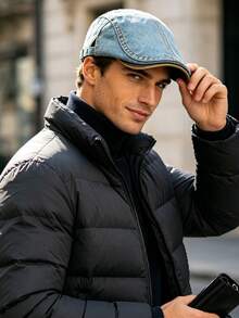 1pc Men's Beret Hat, Windproof, Sun Protection, UV Protection, 3D Design, Foldable, Fashionable & Versatile, Elegant Style, Soft & Comfortable, Breathable, Multi-Functional, Flattering, Slimming Face, Suitable For Beach, Outing, Hiking, Cycling, Travel, Commuting, Outdoor, Street, Dating, Trekking And Various Occasions - Multicolor - View 4