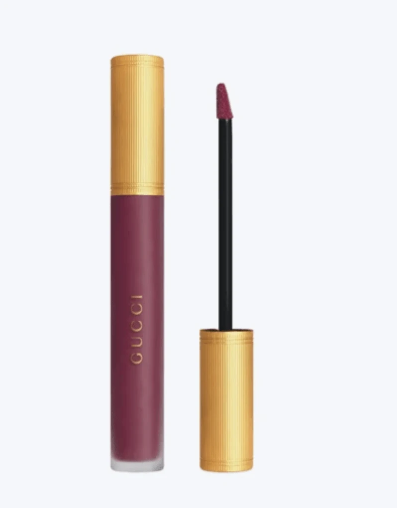 GUCCI Brillo Labial Mate 6.5ml, Textura de Terciopelo de Nube, Acabado de Polvo de Un Solo Trazo, Ligero y Sin Peso, Duradero y Sin Desvanecimiento, 25#505#208#521#203#311#413#607#114 - #607-6.5ml - Ver 1