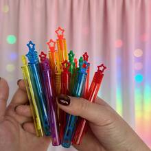 Star-Shaped Bubble Wand Test Tube, Colorful Mixed Five-Pointed Star Bubble Tube, Party Gathering Atmosphere Handheld Play Small Gift - Multicolor - View 5