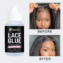 Transparent Lace Wig Glue - Waterproof, Extreme Hold, Invisible, Clear Texture, Quick Dry & Easy Removal - Hair Adhesive For Women Hair System - 38ml - View 4