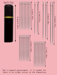 30pcs Side-Loading Self-Threading Needles With Large Eye Design, Paired With Faux Sandalwood Storage Needle Case, Easy Threading, Suitable For Clothing Repair, Embroidery, Fabric Crafts, Home Textile Mending, Daily Sewing DIY Accessories - Side-mounted Needle + Faux Sandalwood Needle Case - View 9