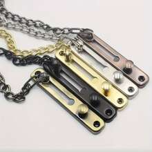 1pc Heavy Duty 304 Stainless Steel Door Chain Lock With Spring Anti-Theft Bolt - Protect Your Home With Polished Bolt Screw Accessories - Anti-theft Version - View 9