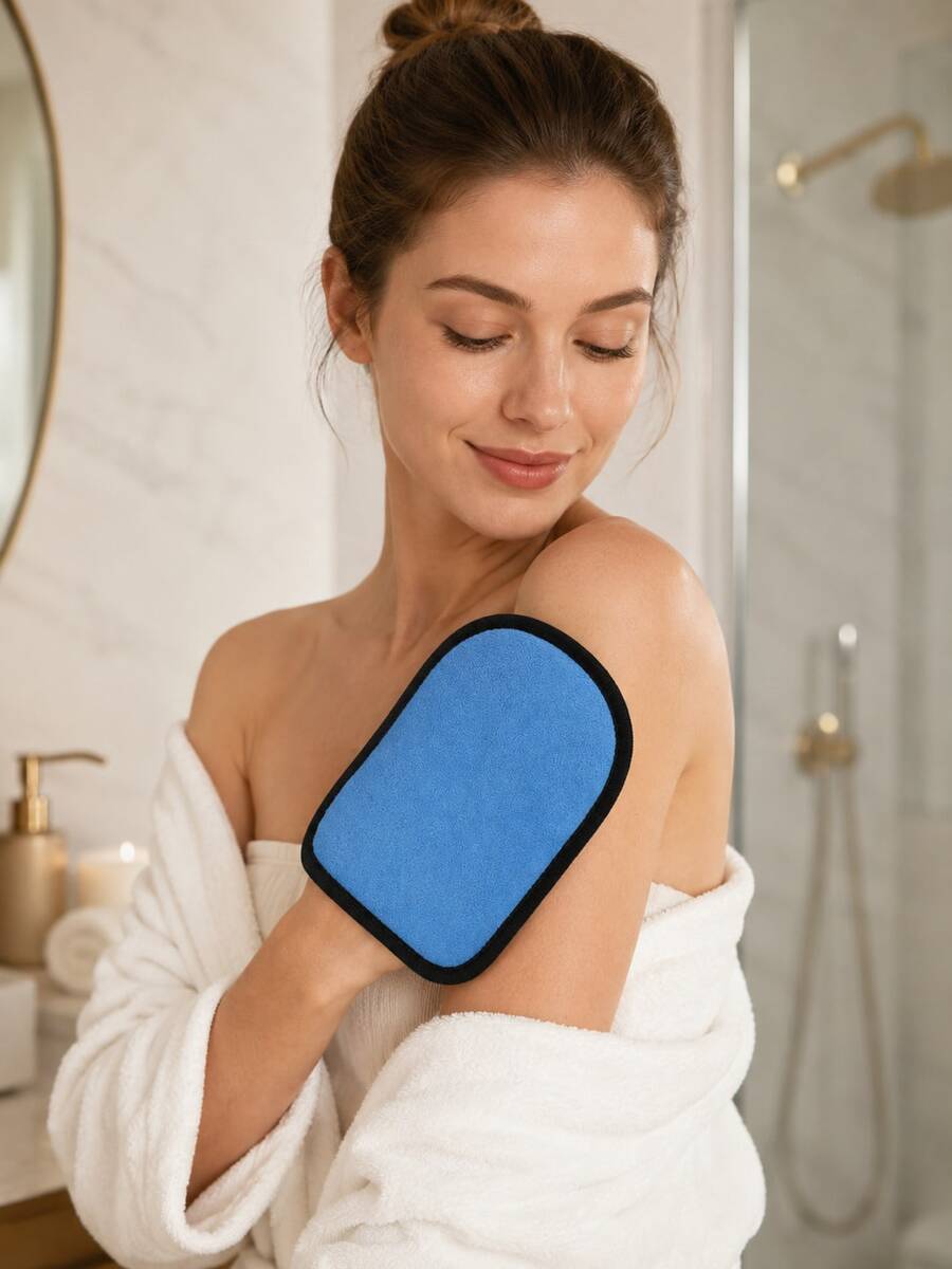 1PC Beach Sand Cleaning Tool,Suitable For Family Use,Beach Travel.Applicable For Beach Activities, Water Sports. Beach Essentials Include Bath Gloves, Reversible Gloves, Used For Spa, Massage And Body Brushing,Great For Daily Cleaning - Multicolor - View 1