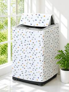 Thickened Printed Sun Protection Washing Machine Cover, Household Washing Machine Drum Cover, Washing Machine Dust Cover - Multiple Styles Available, Suitable For Washing Machine Dust Cover, Protective Cloth, Dryer Cover - Multicolor - View 6